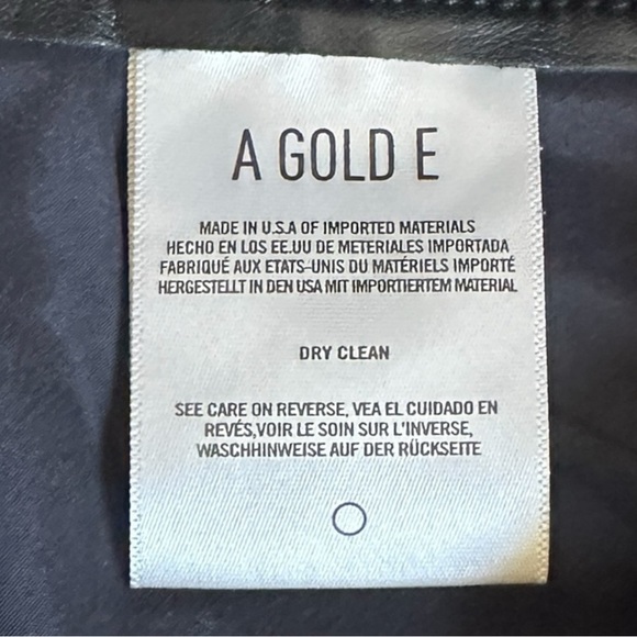 AGOLDE 90’s Pinch Waist Recycled Leather Pants Detox Black 28 High Rise NWT - Picture 10 of 12